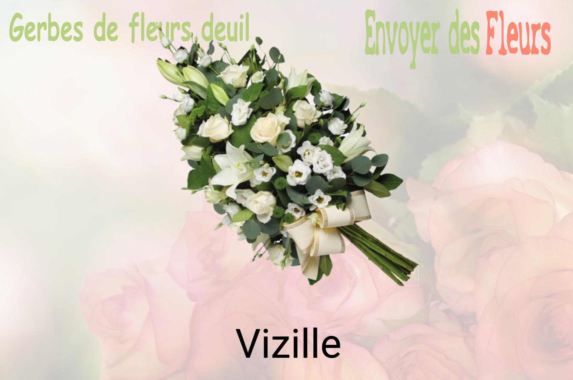 Gerbe de fleurs de deuil livrée à Vizille
